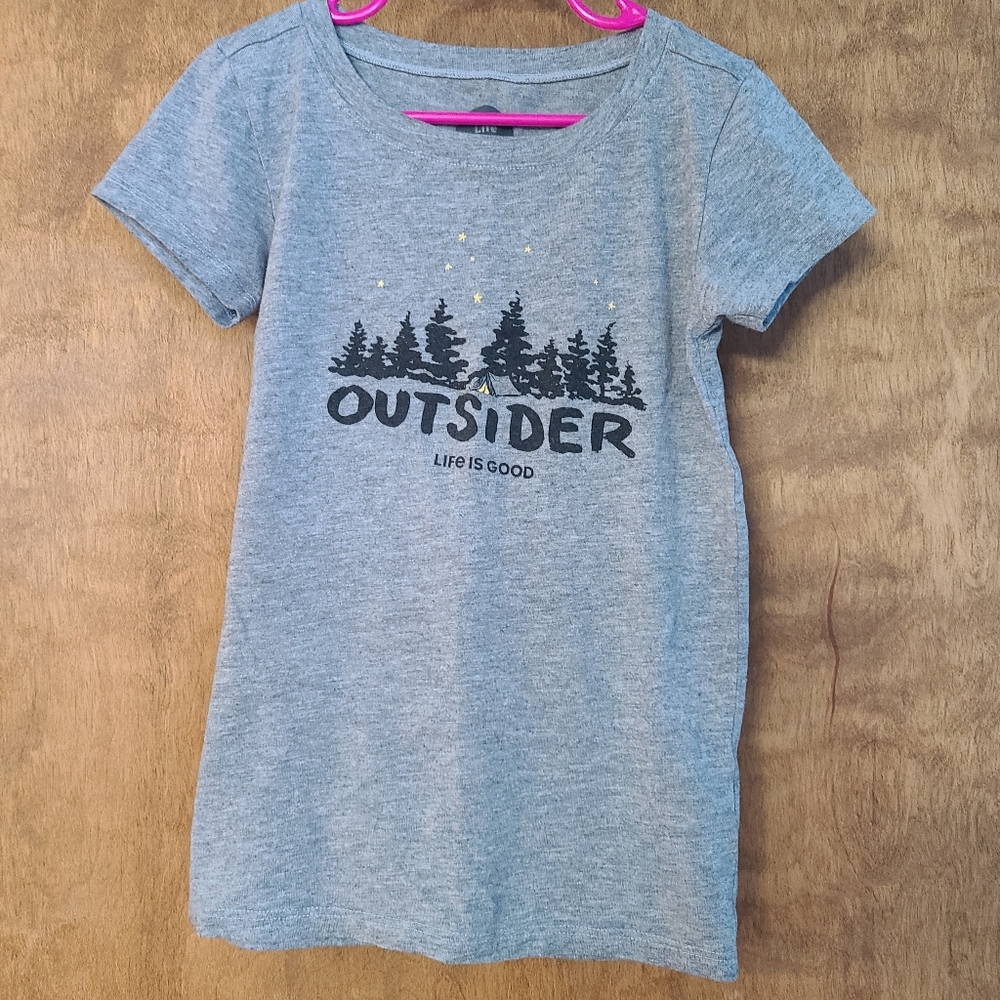 Life is Good Kids Camping Print Tee